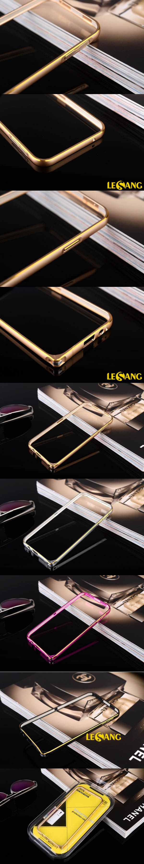 Ốp viền Galaxy E5 INPONI Metal Diamond Cut 332