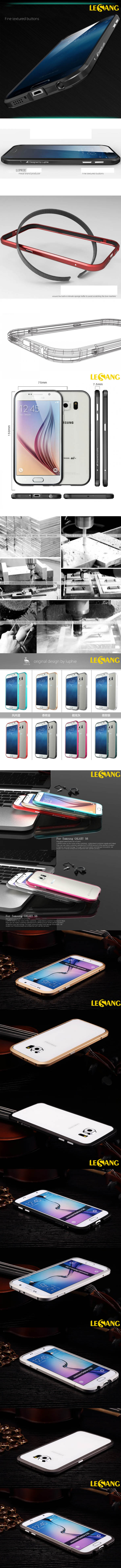 Ốp viền Galaxy S6 Luphie Metal Bumper 3265