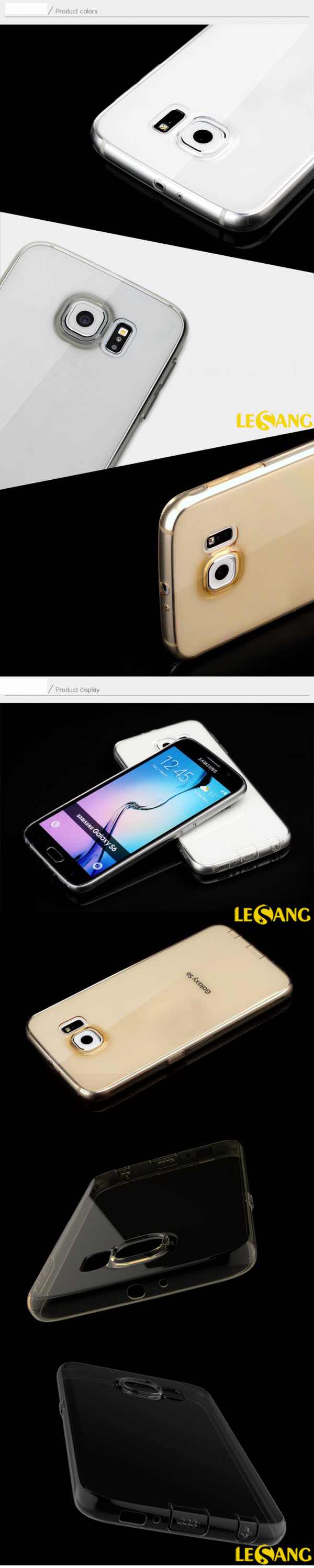 Ốp lưng Galaxy S6 Rock TPU nhựa dẻo trong suốt 3265
