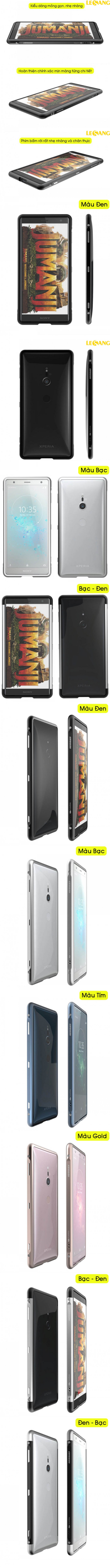 Ốp viền Sony Xperia XZ2 Sword Pro nhôm nguyên khối 36