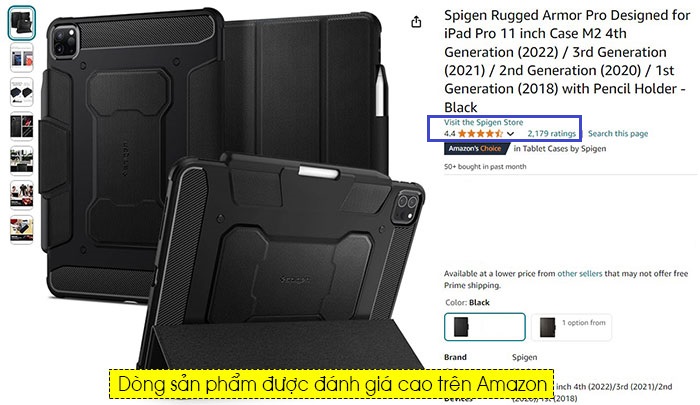 Bao da iPad Pro 11 inch M4 (2024) Spigen Rugged Armor Pro 2153