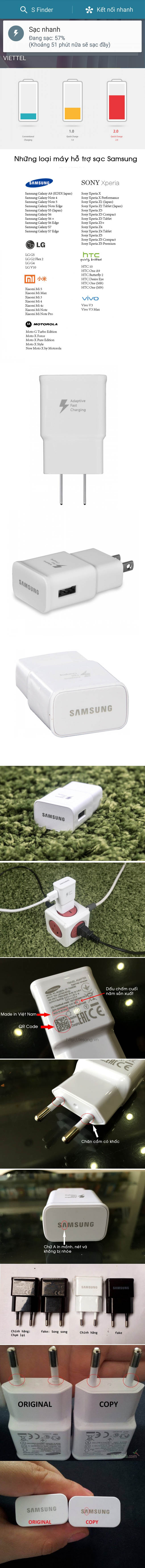 Củ sạc nhanh Samsung Fast Charge 2.0 chính hãng 33