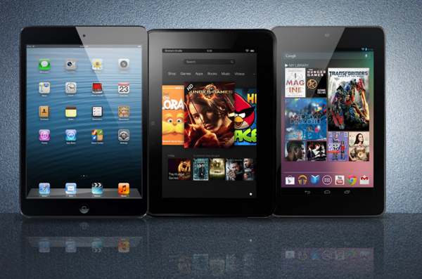So sánh máy tính bảng : Ipad , Ipad mini, Nexus 10, Xperia S, Kindle Fire - 1