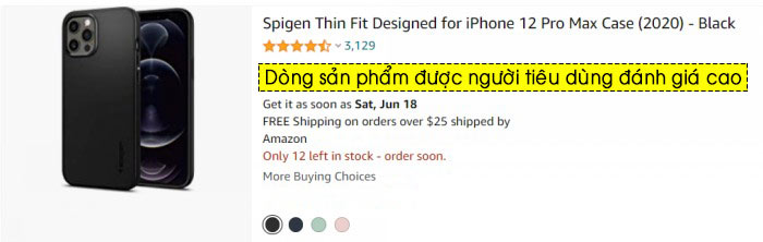 Ốp lưng iPhone 12 Pro Max Spigen Thin Fit 12536