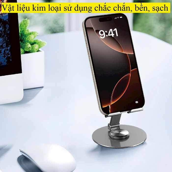 Giá đỡ điện thoại/iPad Wiwu ZM014 hợp kim nhôm - xoay 360 độ - gấp gọn122