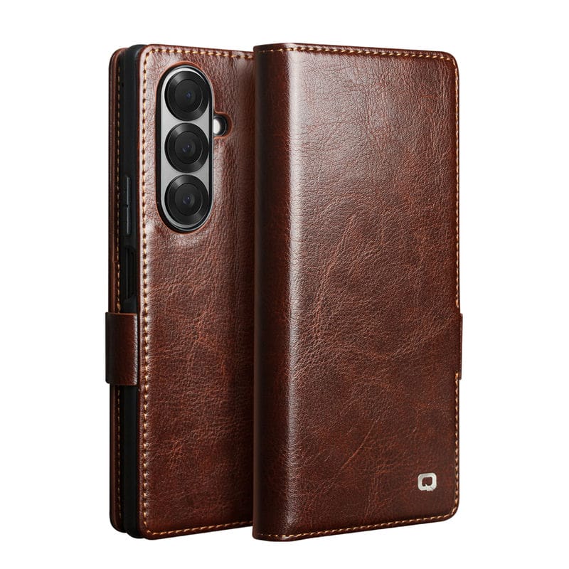 Bao da Galaxy Z Fold 6 Qlino da bò thật