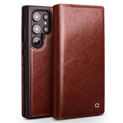 Bao da Galaxy S25 Ultra Qlino Wallet da bò thật