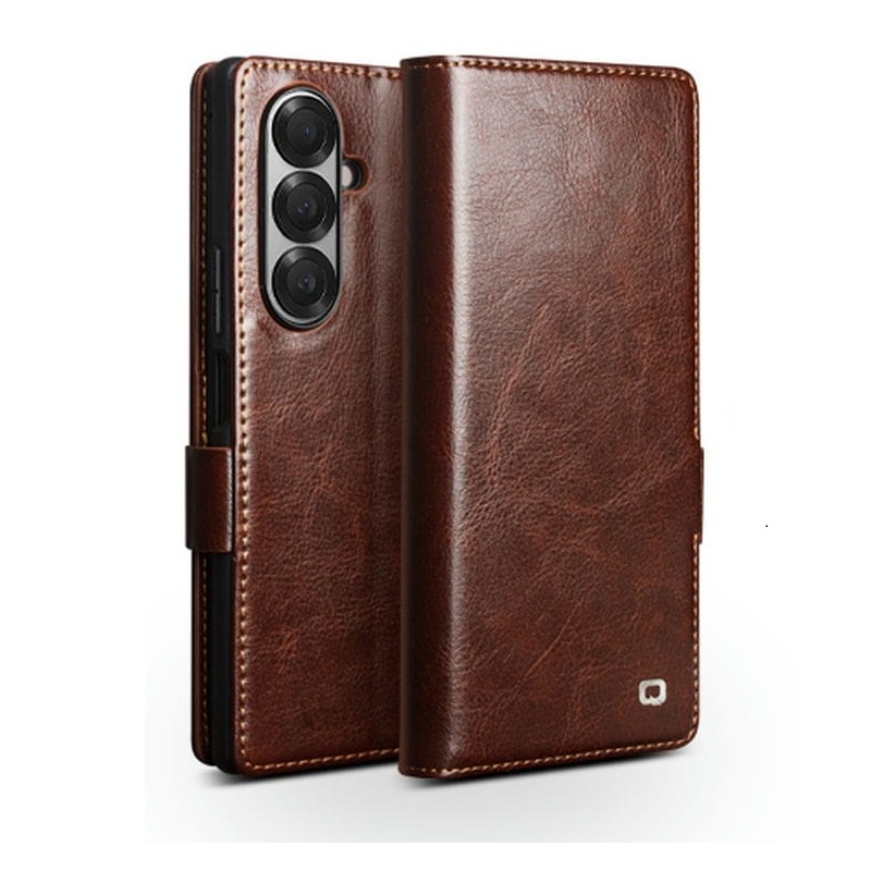 Bao da Galaxy Z Fold 7 Qlino Wallet da bò thật
