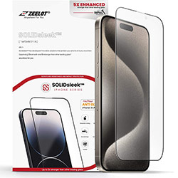 Kính cường lực iPhone 15 Pro Zeelot SOLIDsleek Retina Clear 2.5D+