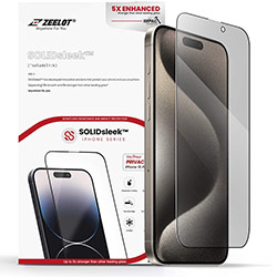 Kính cường lực iPhone 15 Pro Max Zeelot SOLIDsleek chống nhìn trộm 2.5D+